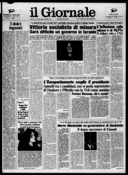 Il giornale : quotidiano del mattino